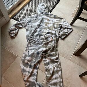 Tie-Dye Hoodie and Sweatpants Set